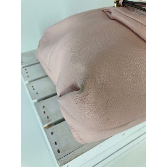 MICHAEL KORS, PINK PEBBLED LEATHER LARGE SHOULDER BAG (ASIS) - Picture 11 of 16